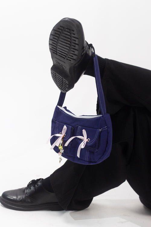 Cobalt Bow Handbag