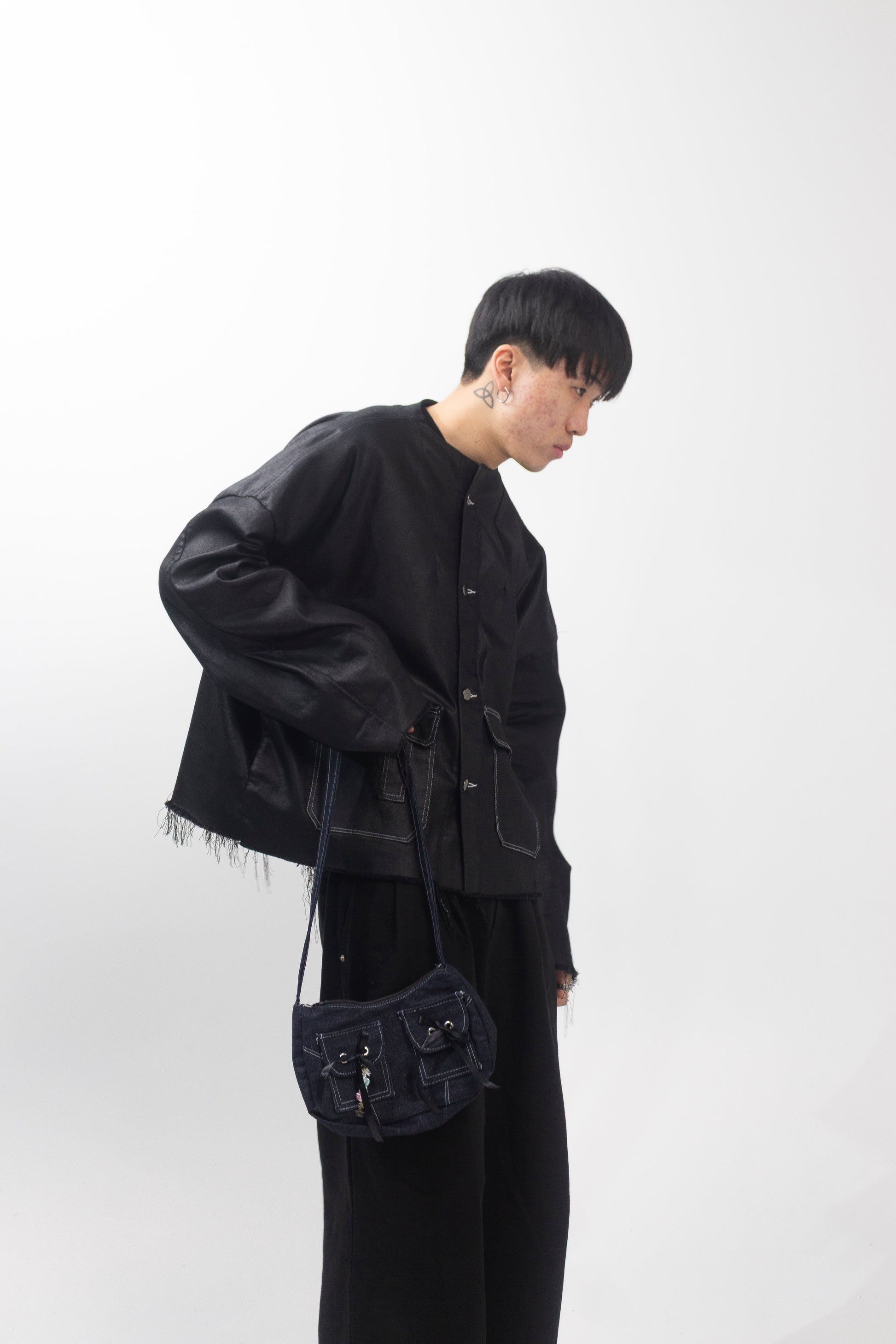 Dark Wash Bow Handbag