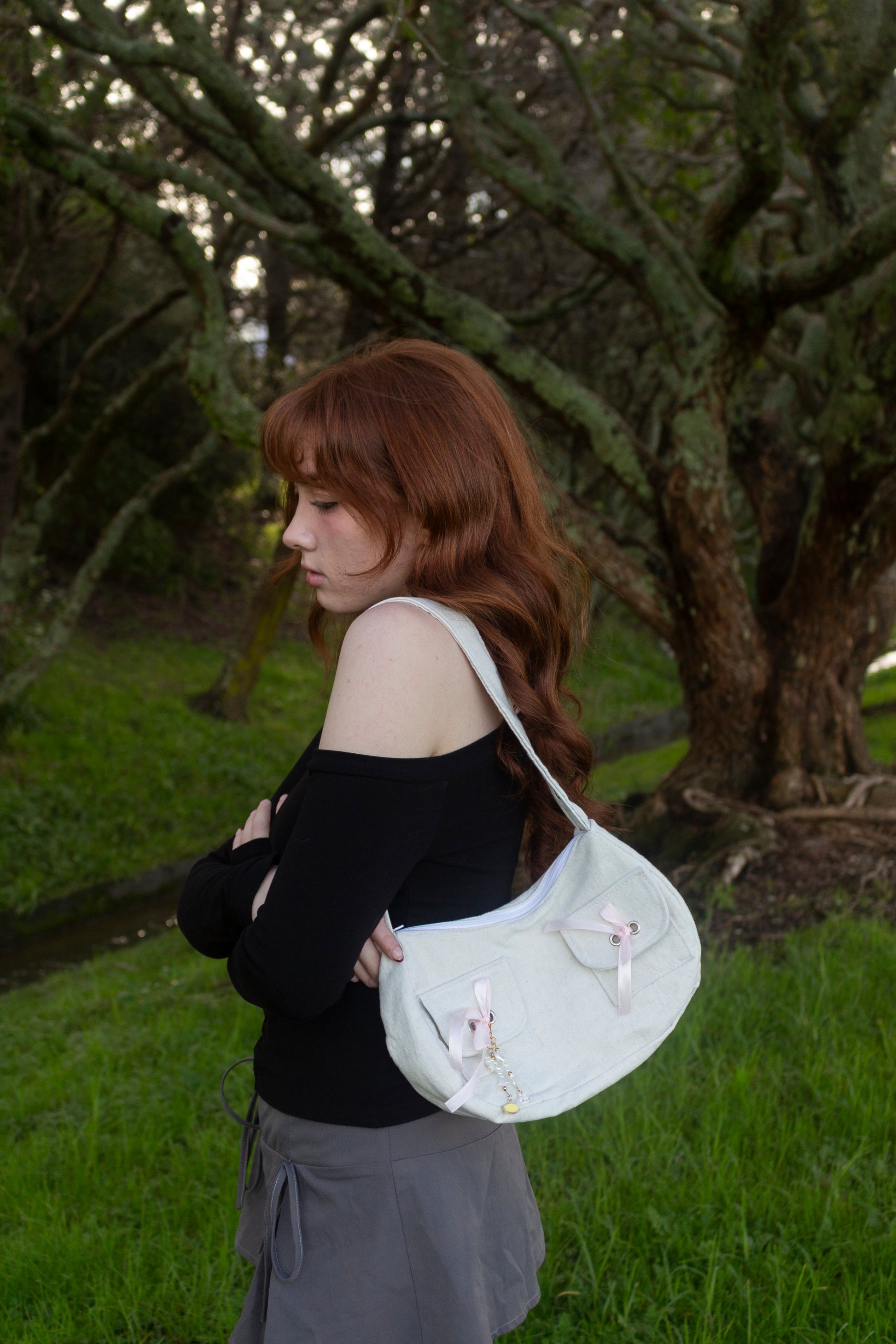 Bleached Bow Handbag