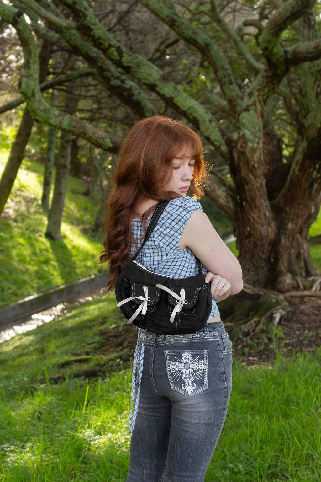 Black Bow Handbag
